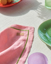 Load image into Gallery viewer, Supper Club Embroidered Linen Napkin Set