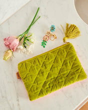 Load image into Gallery viewer, Tuscan Sunset Velvet Cosmetics Purse