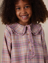 Load image into Gallery viewer, Diana Collared Check Dress