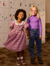 Load image into Gallery viewer, Flo Smocked Dress - Mauve Check