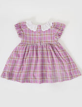 Load image into Gallery viewer, Flo Smocked Dress - Mauve Check