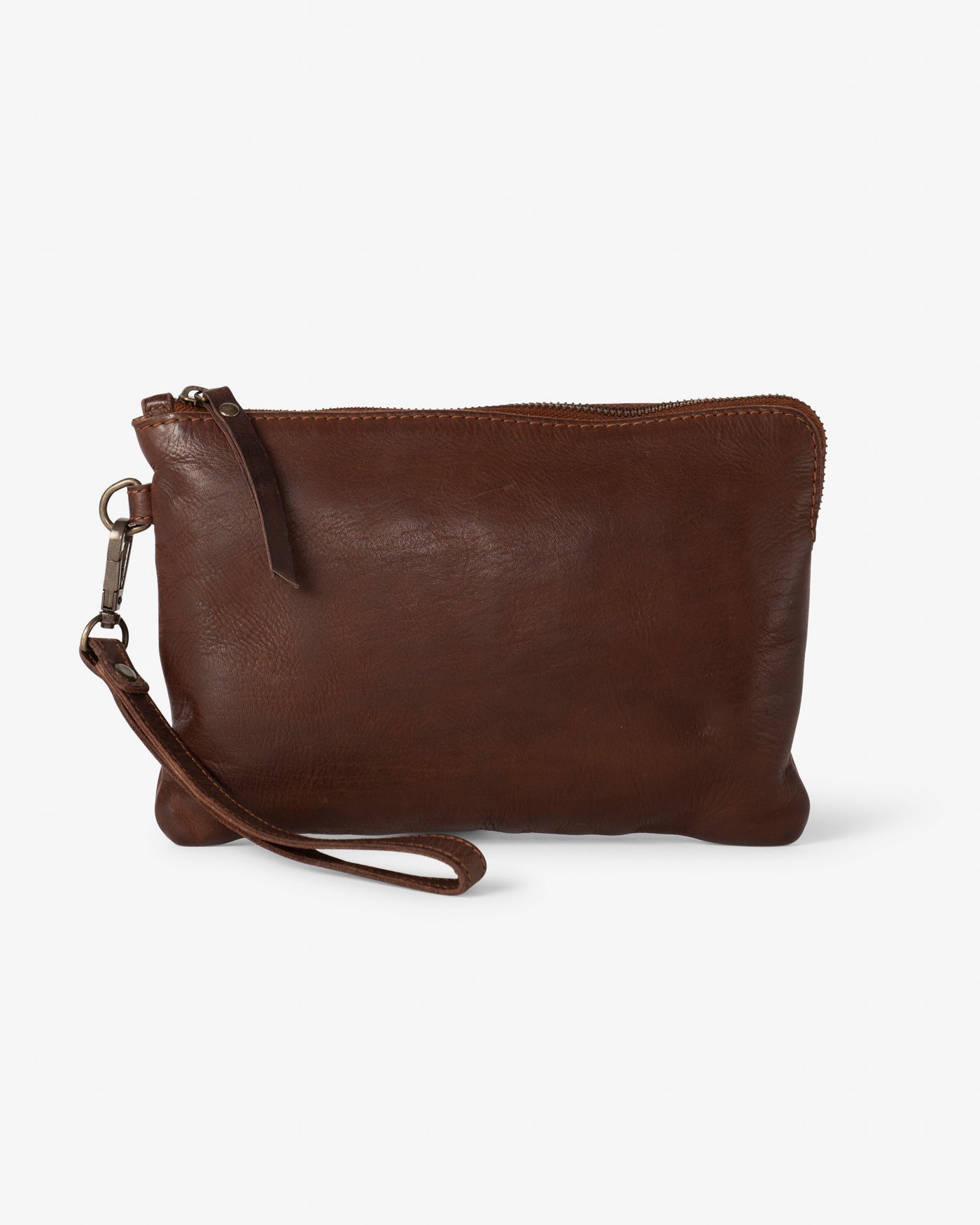 The Bindu Leather Clutch Dark Cognac – Lilli Rose Design