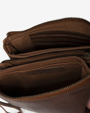 Load image into Gallery viewer, The Bindu Leather Clutch - Dark Cognac