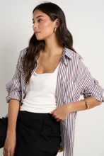 Load image into Gallery viewer, You Got This Oversized Shirt - Chocolate Stripe
