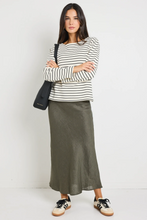 Load image into Gallery viewer, Maple Boatneck Top - Black Stripe