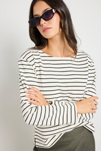 Load image into Gallery viewer, Maple Boatneck Top - Black Stripe