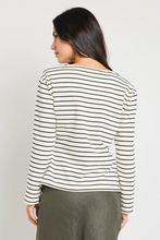 Load image into Gallery viewer, Maple Boatneck Top - Black Stripe