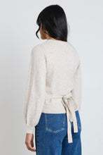 Load image into Gallery viewer, Charm Oat Marle Wrap Knit Jumper