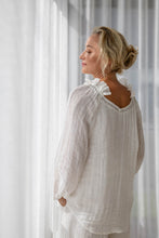 Load image into Gallery viewer, Lulu Reversible Linen Top - Off White