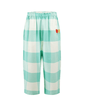 Load image into Gallery viewer, Green Gingham Barrel Pants