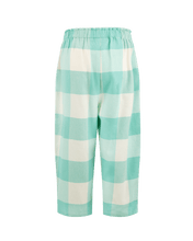 Load image into Gallery viewer, Green Gingham Barrel Pants
