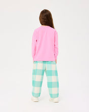 Load image into Gallery viewer, Green Gingham Barrel Pants
