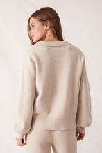 Load image into Gallery viewer, Collared Soft Knit - Oatmeal Marle