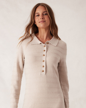 Load image into Gallery viewer, Collared Soft Knit Dress - Oatmeal Marle