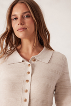 Load image into Gallery viewer, Collared Soft Knit Dress - Oatmeal Marle