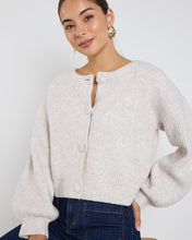 Load image into Gallery viewer, Authentic Chunky Knit Crewneck Cardigan - Oat Marle