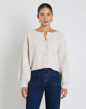 Load image into Gallery viewer, Authentic Chunky Knit Crewneck Cardigan - Oat Marle