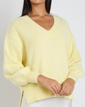 Load image into Gallery viewer, Harvest V Neck Knit Jumper - Butter