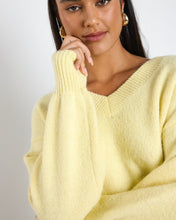 Load image into Gallery viewer, Harvest V Neck Knit Jumper - Butter