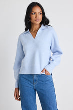 Load image into Gallery viewer, Truth Collar Chunky Knit Jumper - Ice Blue