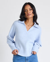Load image into Gallery viewer, Truth Collar Chunky Knit Jumper - Ice Blue