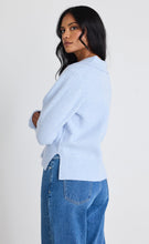 Load image into Gallery viewer, Truth Collar Chunky Knit Jumper - Ice Blue