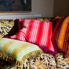 Load image into Gallery viewer, Brigitte Velvet Cushion - Cosmo Pink