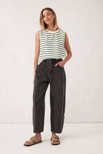 Load image into Gallery viewer, Darted Tapered Barrel Jean - Faded Black