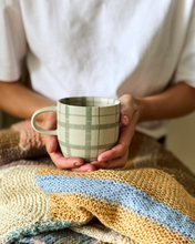 Load image into Gallery viewer, Cat’s Pyjamas Mug - Duck Egg Check