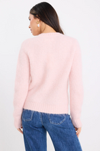 Load image into Gallery viewer, Highlight Crewneck Cardigan - Blush