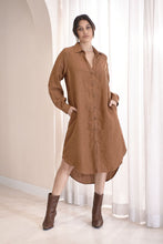 Load image into Gallery viewer, Fundamental Linen Shirt Dress