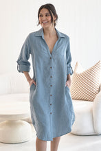Load image into Gallery viewer, Fundamental Linen Shirt Dress