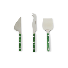 Load image into Gallery viewer, Cheese Knives Set of 3 - Emerald