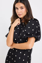 Load image into Gallery viewer, Stage Polka Dot Maxi Dress - Black