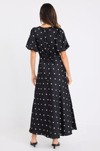 Load image into Gallery viewer, Stage Polka Dot Maxi Dress - Black
