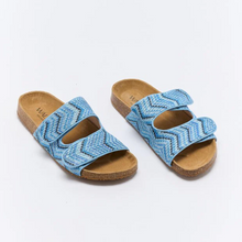 Load image into Gallery viewer, Beach Slide - Blue Multi