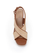 Load image into Gallery viewer, Zerina Tan Espadrille Wedge