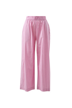 Load image into Gallery viewer, The Lounge Pant - Hibiscus Pink Stripe