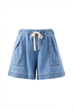 Load image into Gallery viewer, Darcy Relaxed Everyday Short - Mid Blue Wash