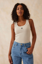 Load image into Gallery viewer, Zoe Contour Ribbed Scoop Tank - Oatmeal