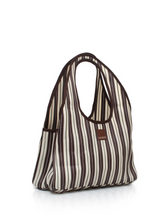 Load image into Gallery viewer, Soleil Bag - Home Chocolate Stripe