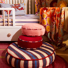 Load image into Gallery viewer, Delana Round Cushion - Crimson