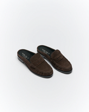 Load image into Gallery viewer, Hugo Leather Mule - Choc Suede