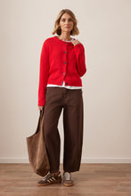Load image into Gallery viewer, Nelly Long Sleeve Knit Cardigan - Firey Red