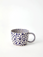 Load image into Gallery viewer, Chino Mug Navy Spots