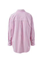 Load image into Gallery viewer, Peta Oversized Shirt - Sunfaded Pink Stripe