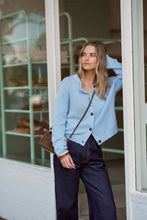 Load image into Gallery viewer, Nelly Long Sleeve Knit Cardi - China Blue