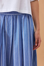Load image into Gallery viewer, Florence Maxi Skirt - Oxford Blue Stripe