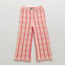 Load image into Gallery viewer, Cotton Check Knit Pant - Peony