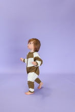 Load image into Gallery viewer, Organic Essential Zip Starsuit - Coffee
